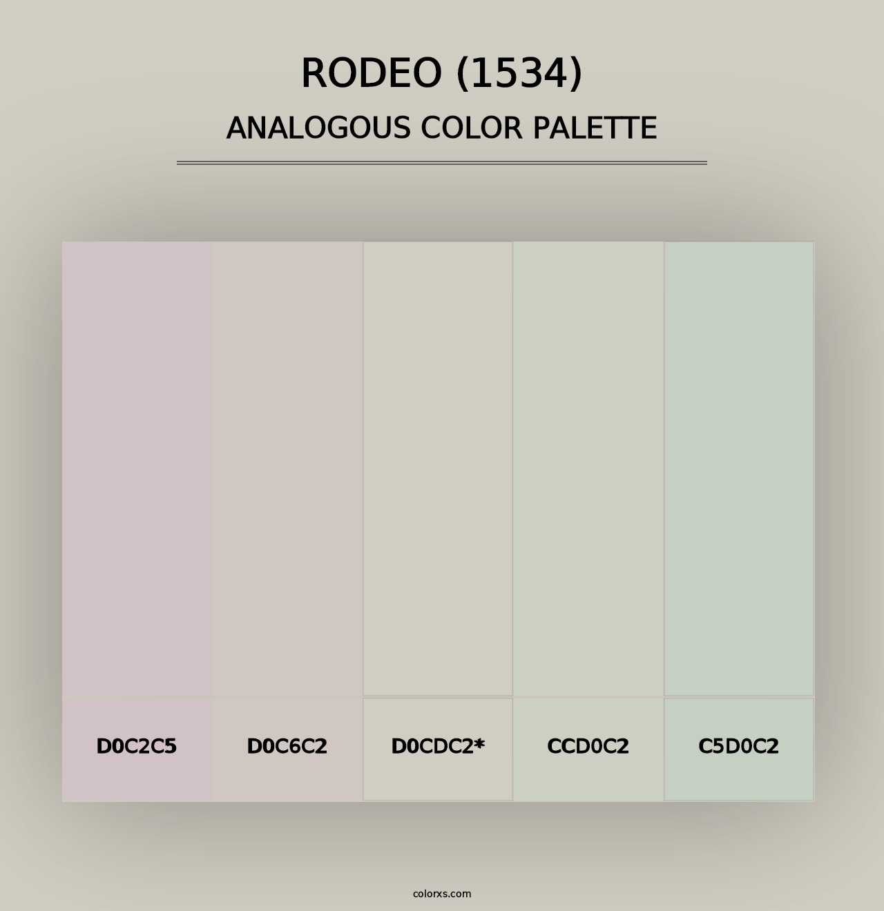 Rodeo (1534) - Analogous Color Palette