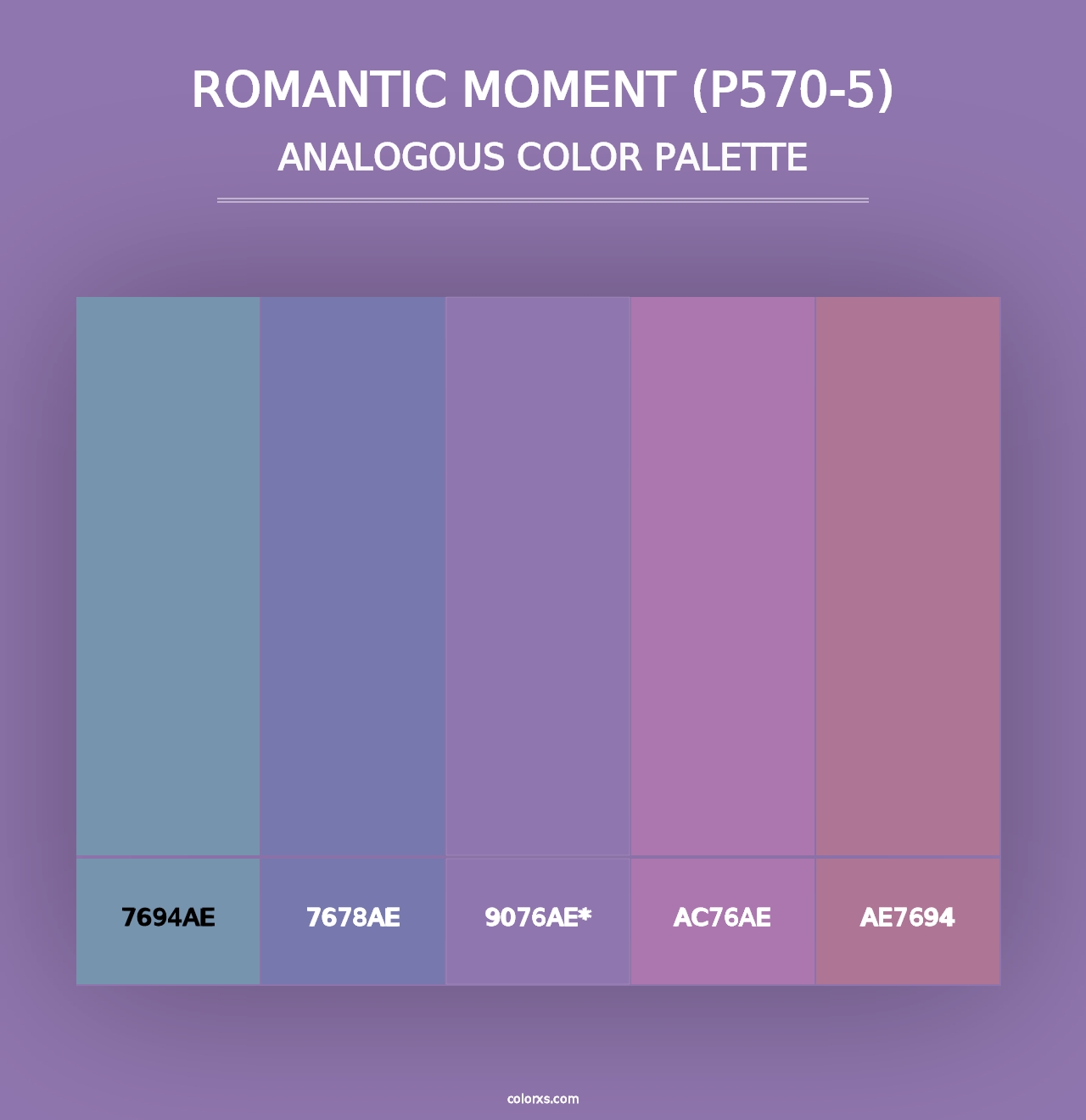 Romantic Moment (P570-5) - Analogous Color Palette