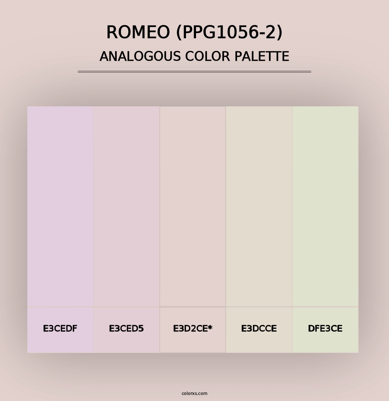 Romeo (PPG1056-2) - Analogous Color Palette