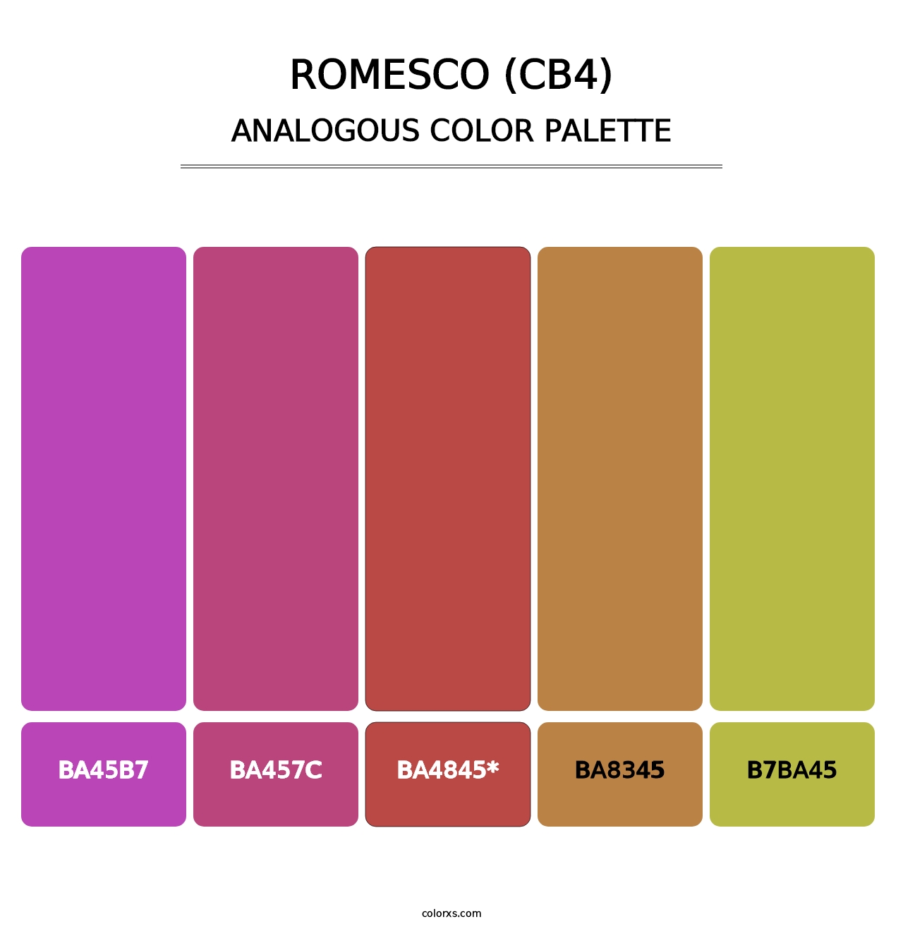 Romesco (CB4) - Analogous Color Palette