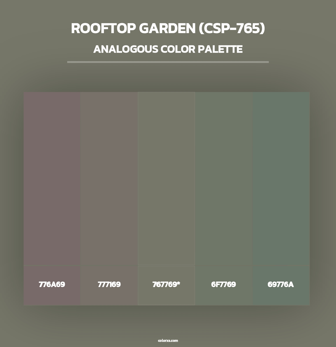 Rooftop Garden (CSP-765) - Analogous Color Palette