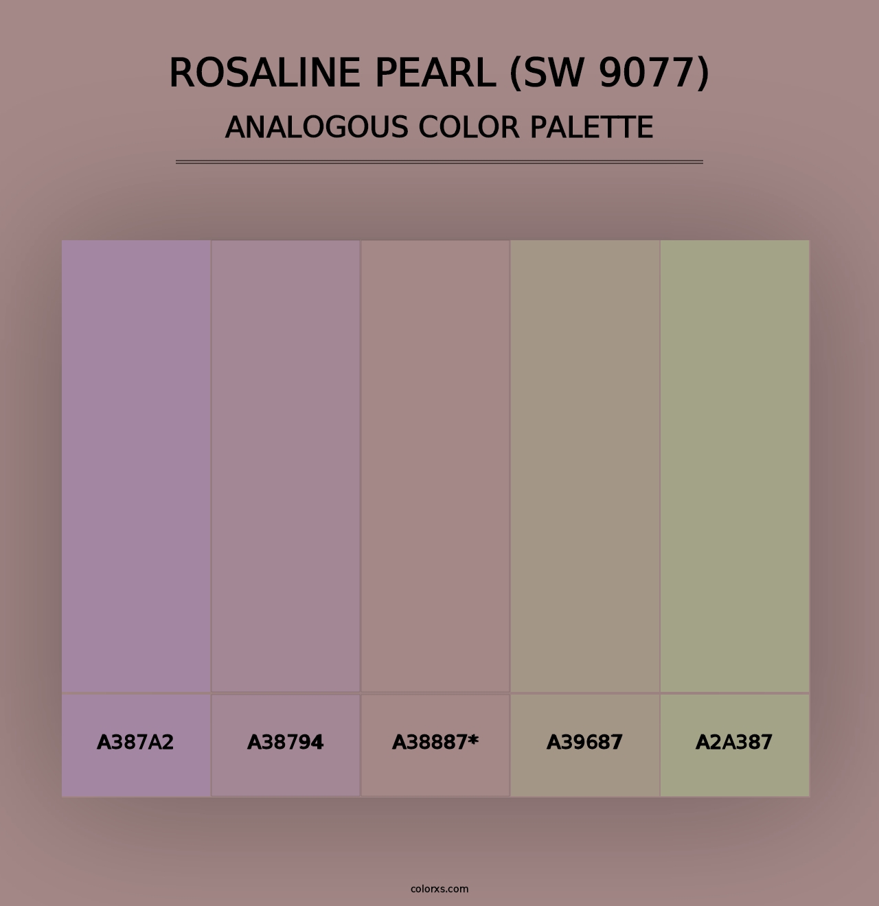 Rosaline Pearl (SW 9077) - Analogous Color Palette