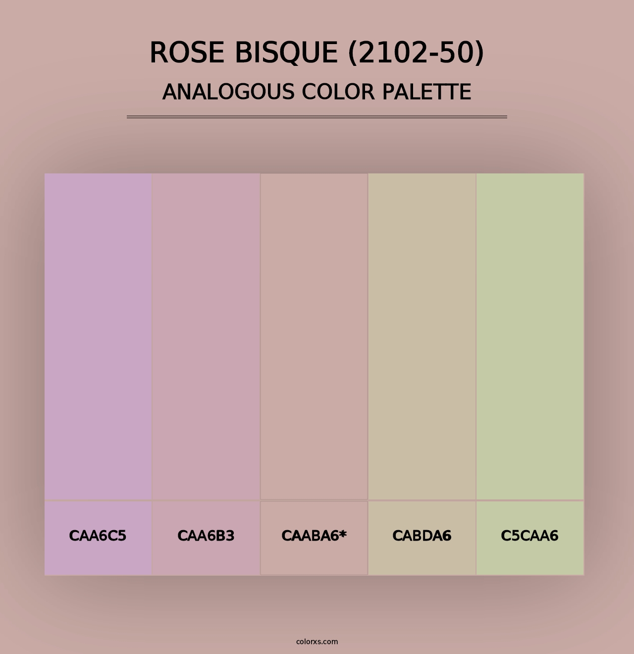 Rose Bisque (2102-50) - Analogous Color Palette