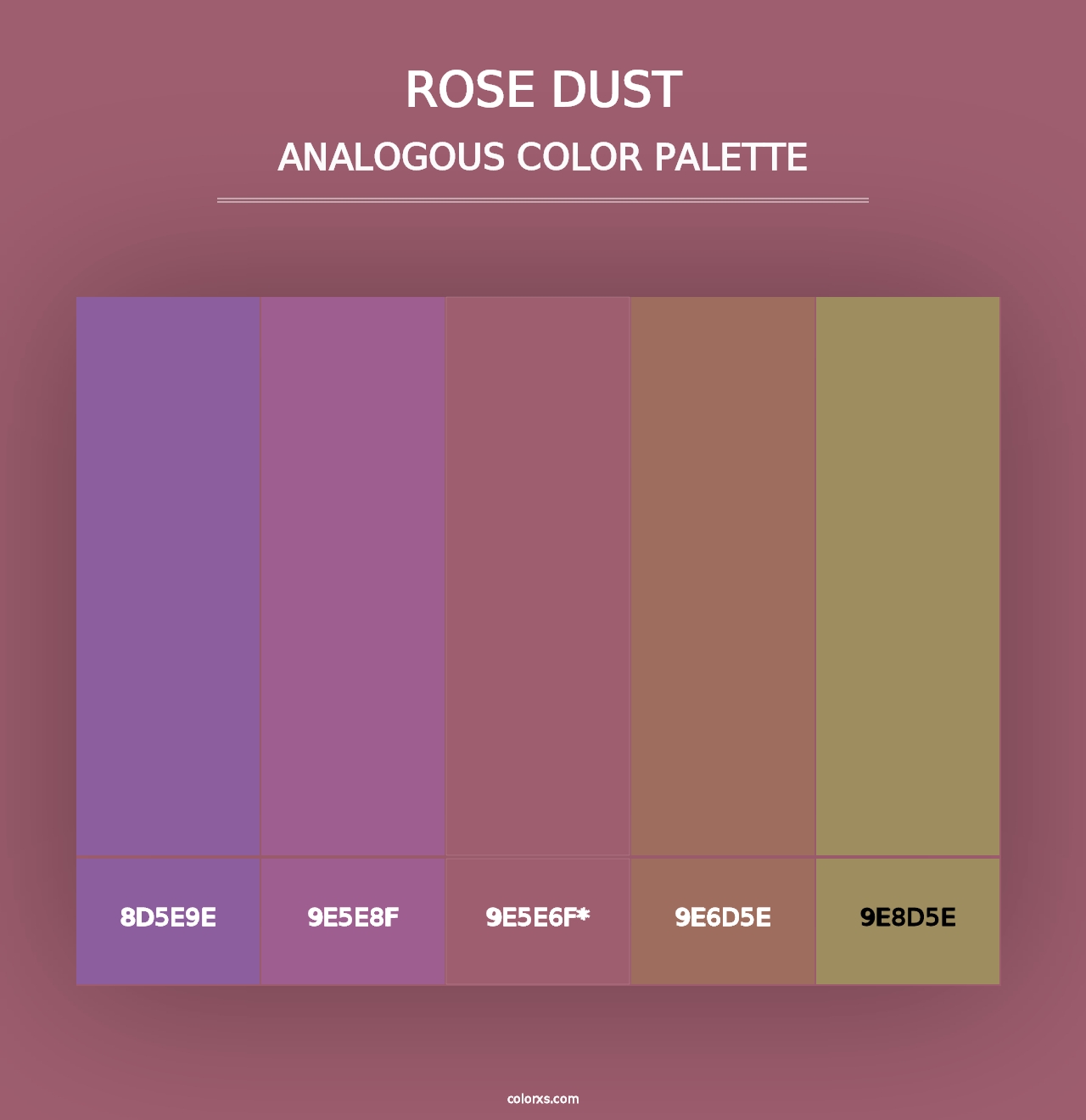 Rose Dust - Analogous Color Palette