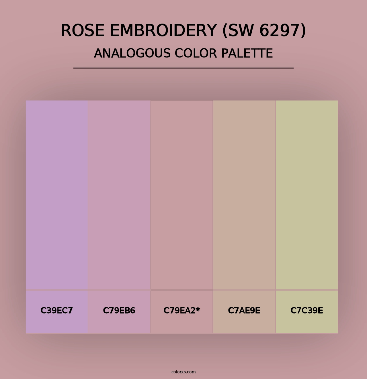 Rose Embroidery (SW 6297) - Analogous Color Palette