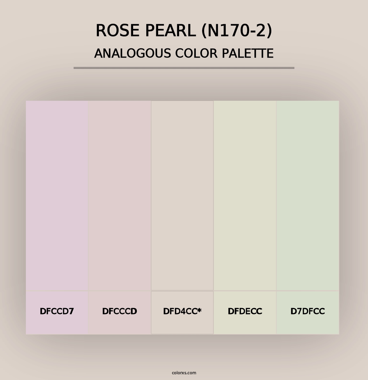 Rose Pearl (N170-2) - Analogous Color Palette