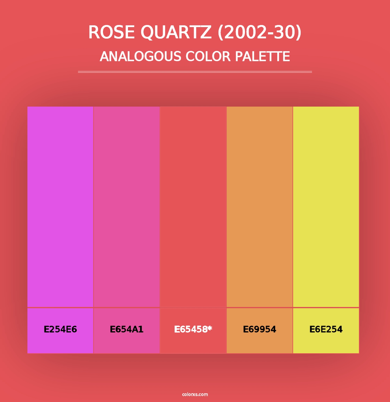 Rose Quartz (2002-30) - Analogous Color Palette