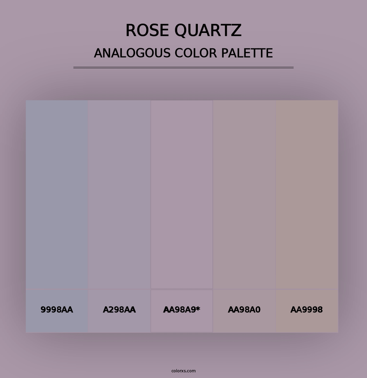 Rose quartz - Analogous Color Palette