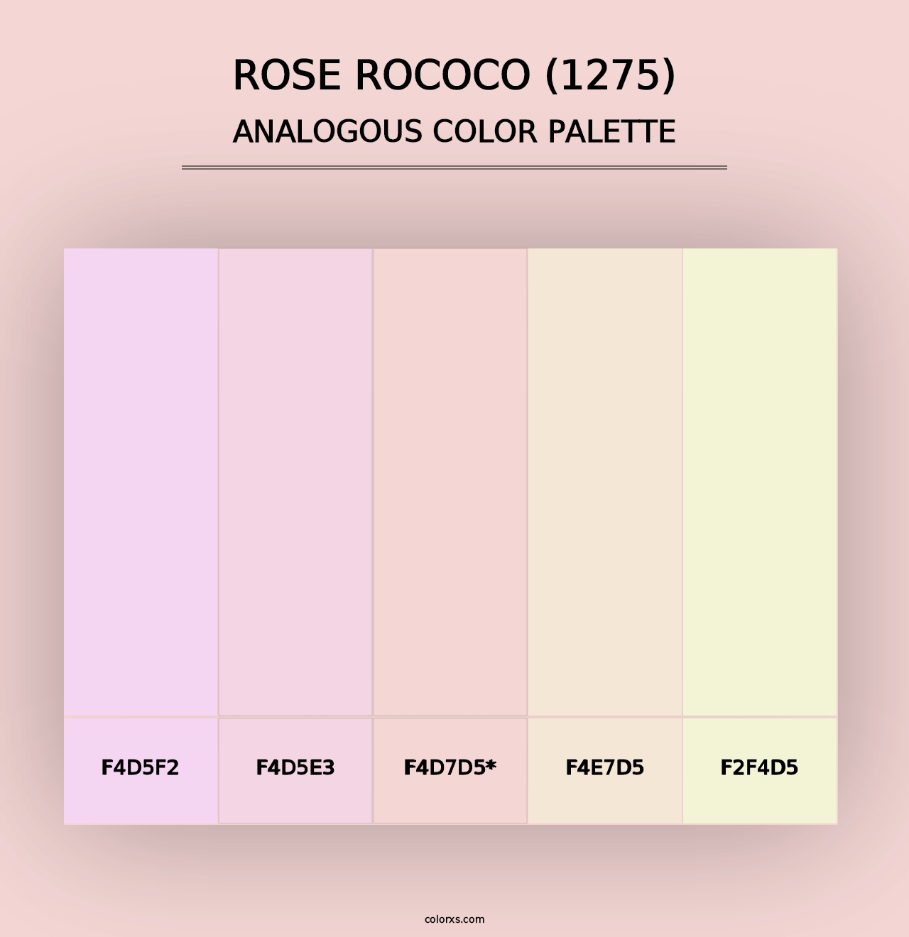 Rose Rococo (1275) - Analogous Color Palette