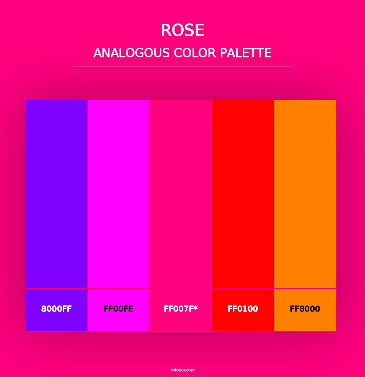 Rose - Analogous Color Palette