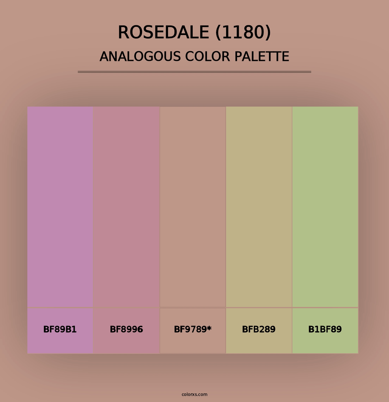 Rosedale (1180) - Analogous Color Palette