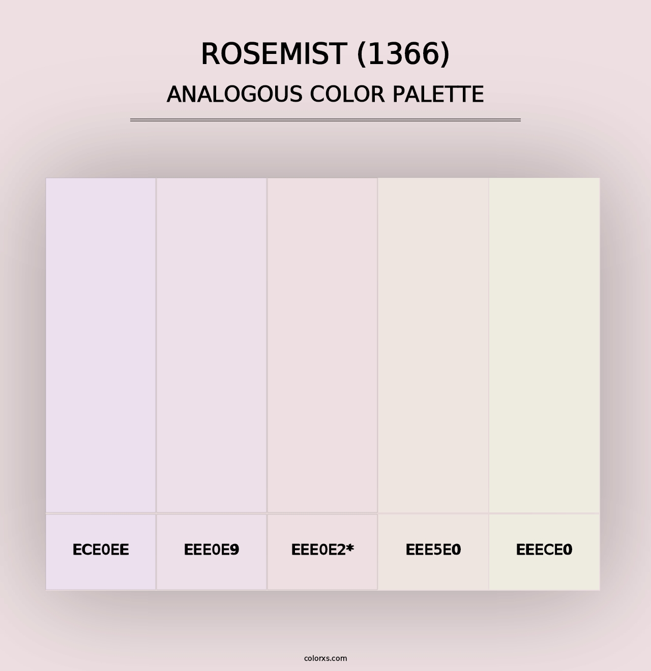 Rosemist (1366) - Analogous Color Palette