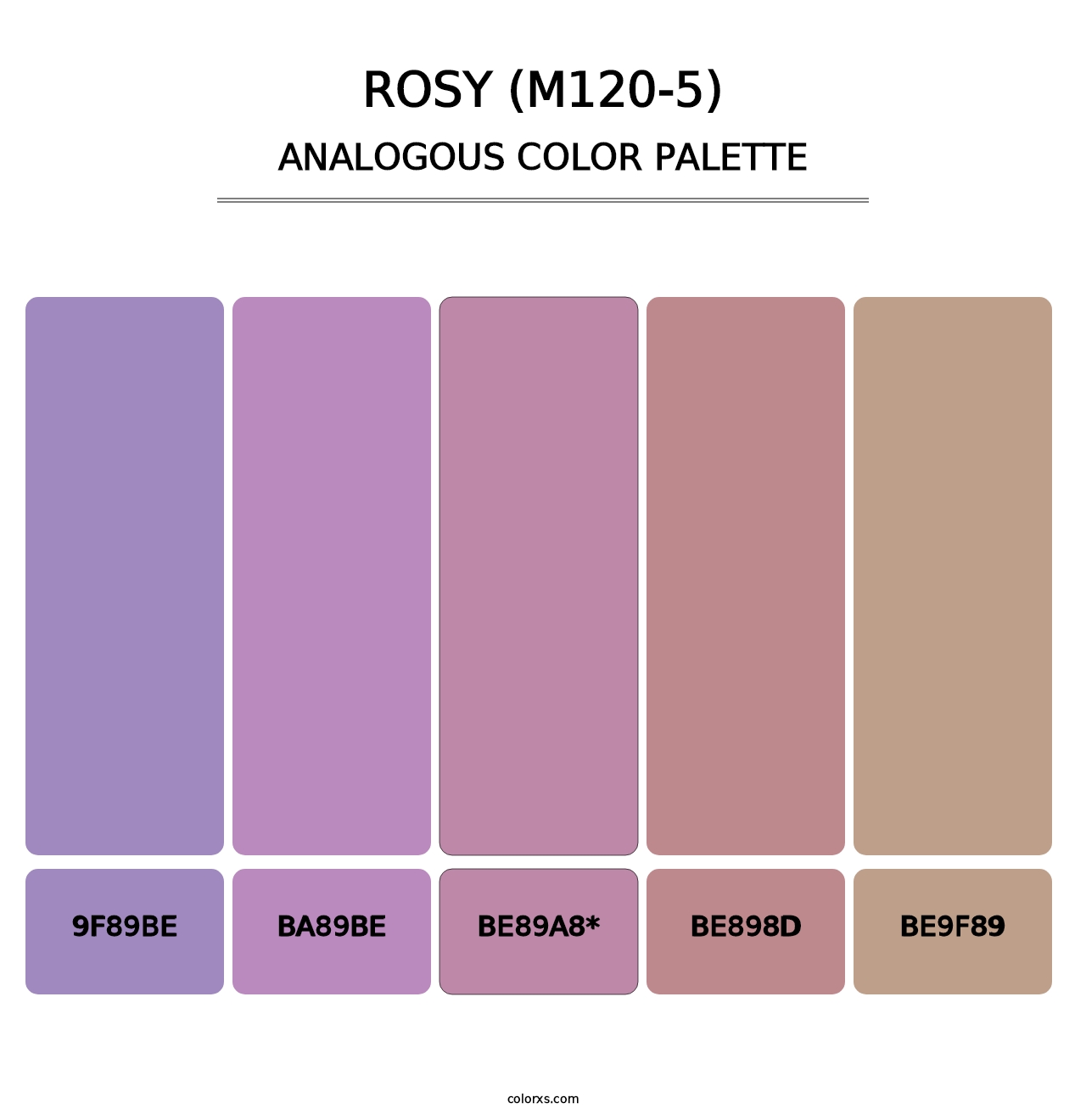 Rosy (M120-5) - Analogous Color Palette