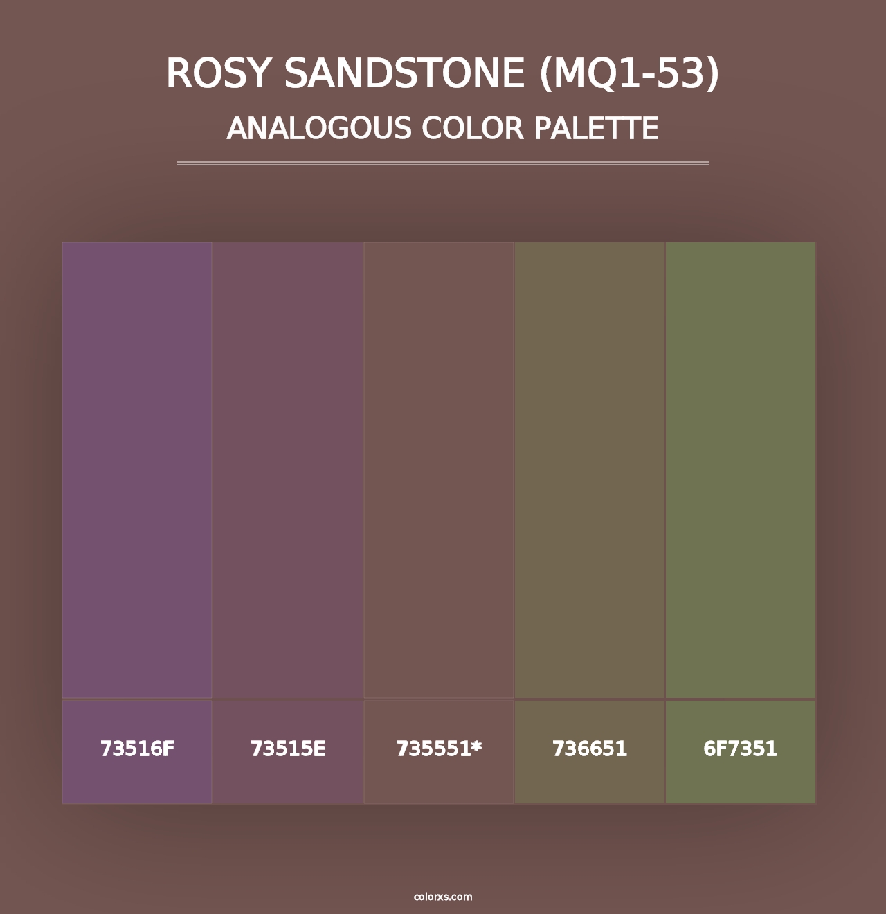 Rosy Sandstone (MQ1-53) - Analogous Color Palette