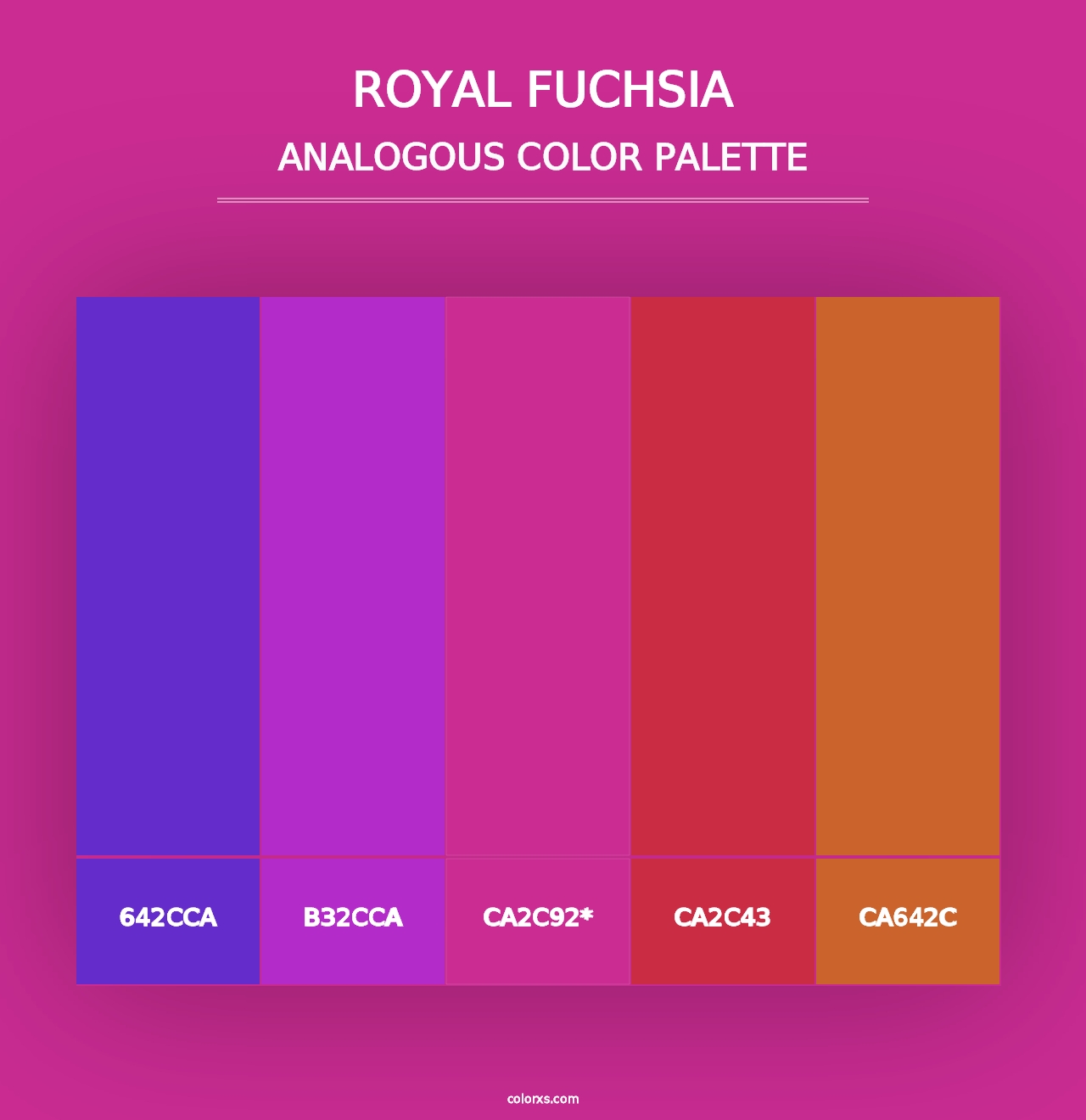 Royal Fuchsia - Analogous Color Palette