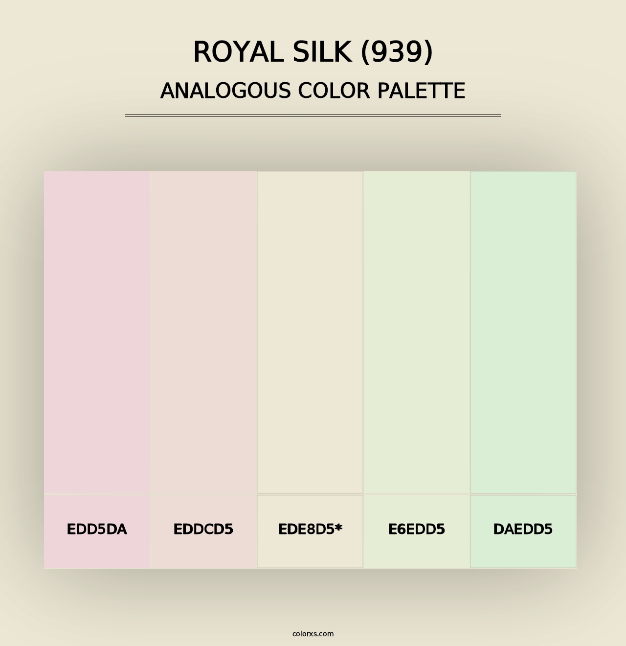 Royal Silk (939) - Analogous Color Palette