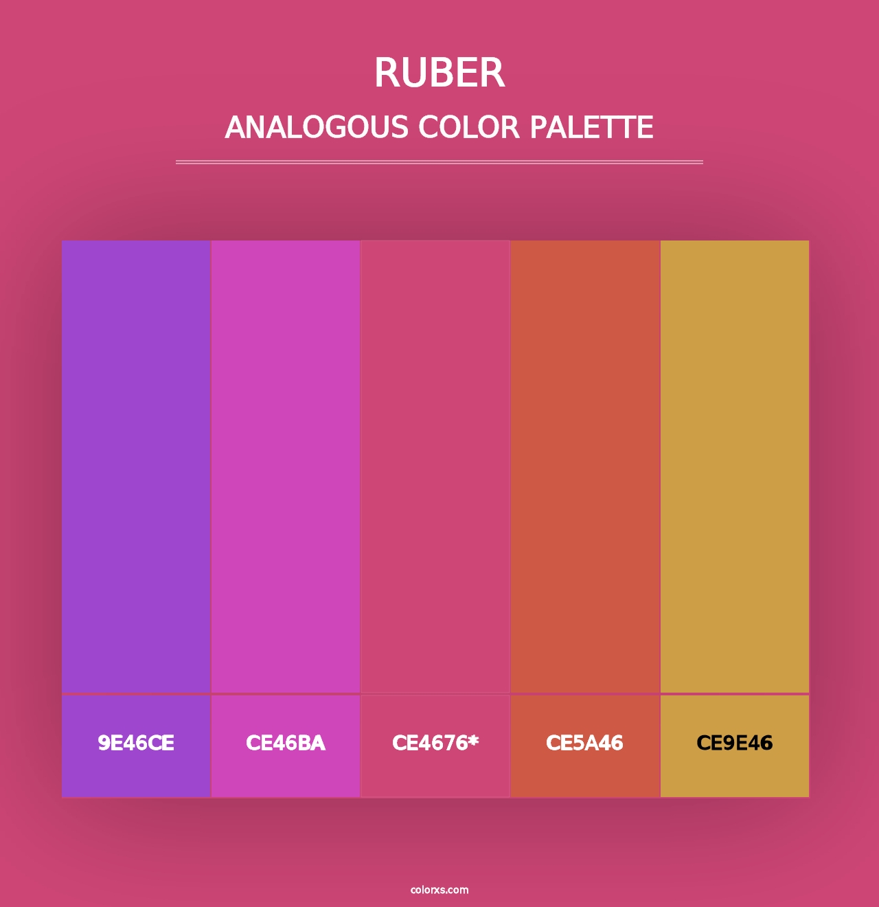 Ruber - Analogous Color Palette