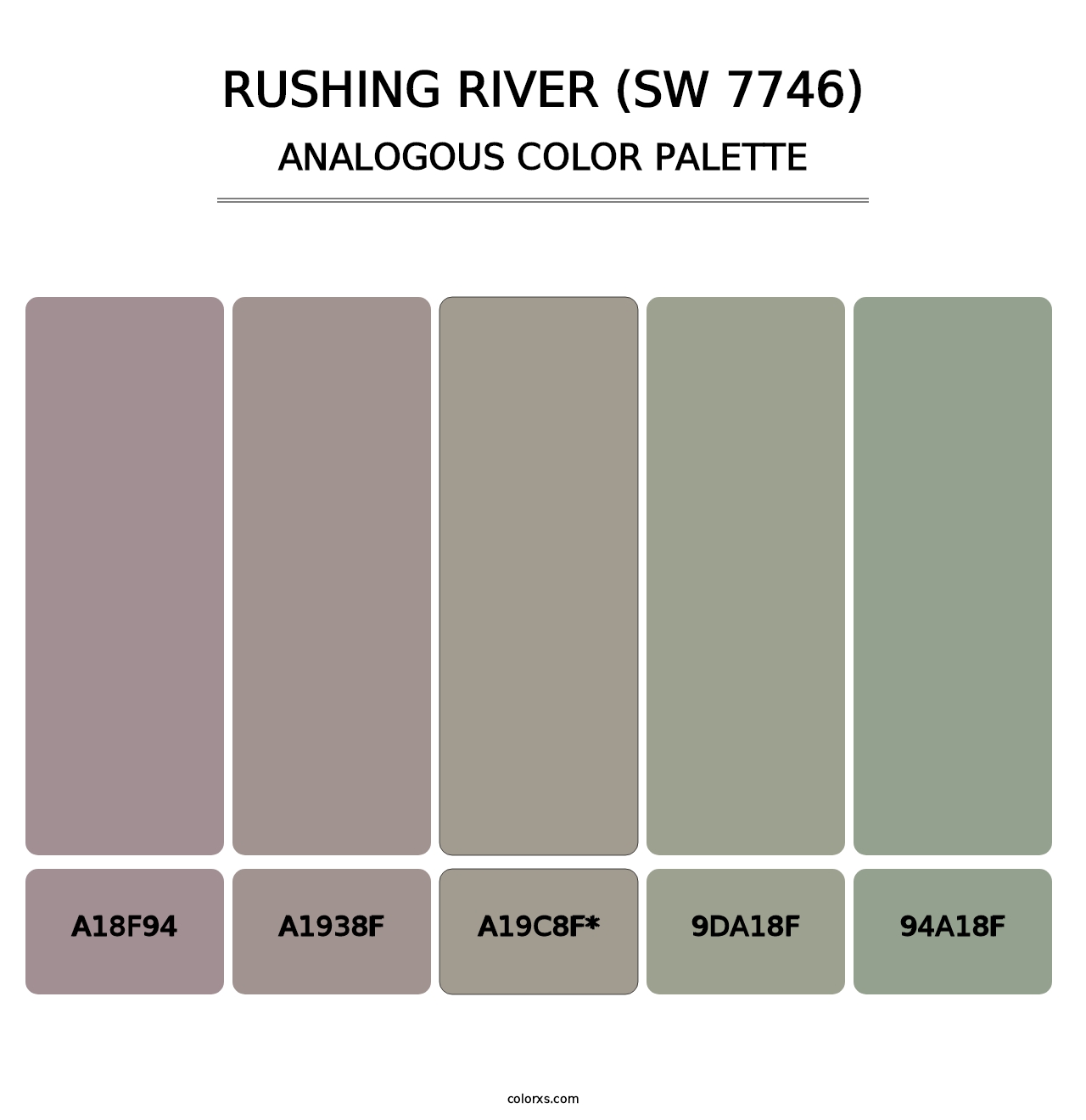 Rushing River (SW 7746) - Analogous Color Palette