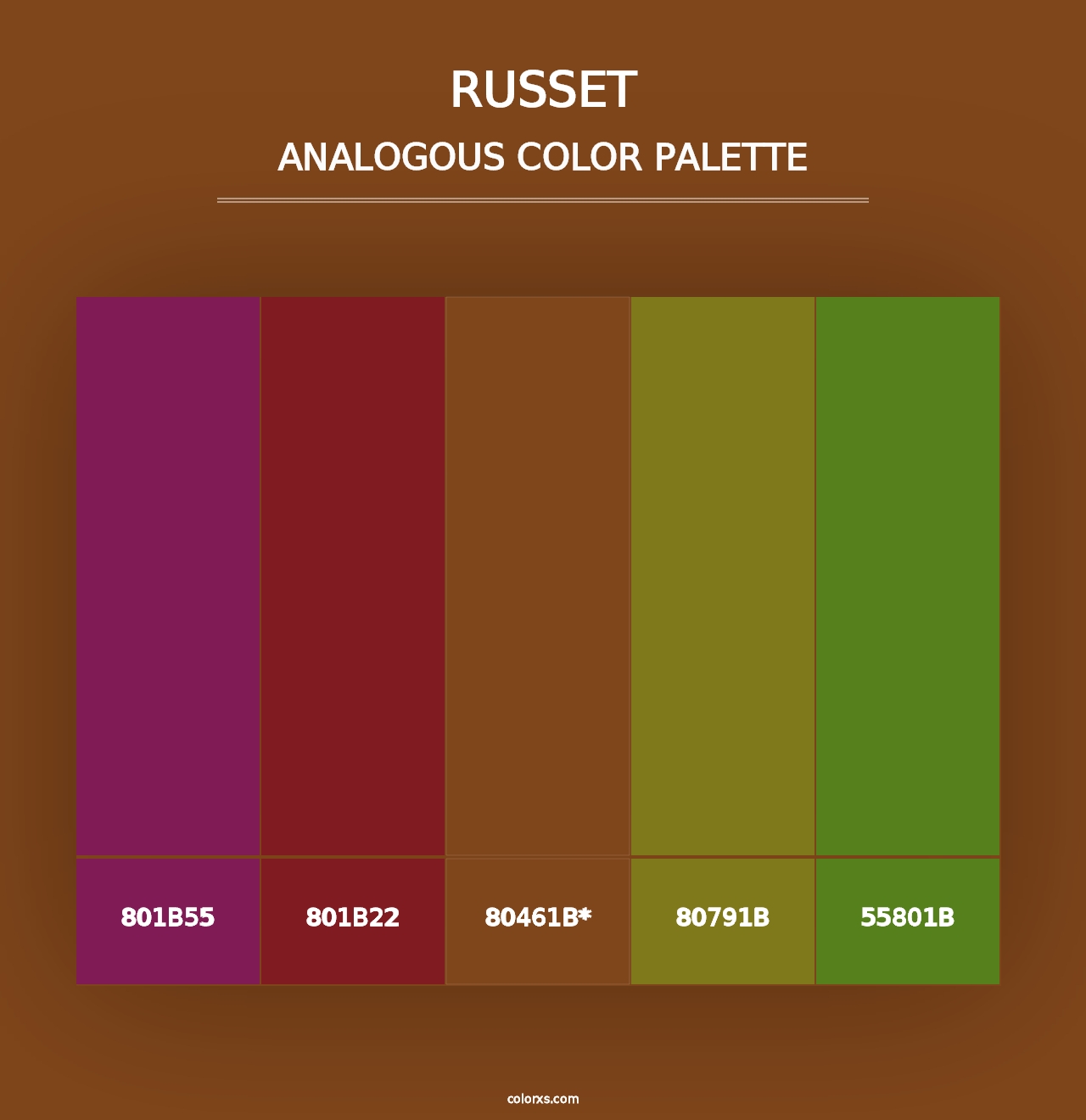 Russet - Analogous Color Palette