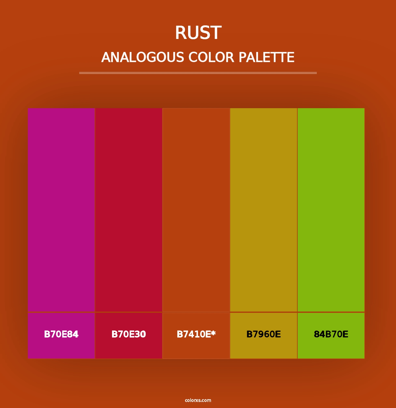 Rust - Analogous Color Palette