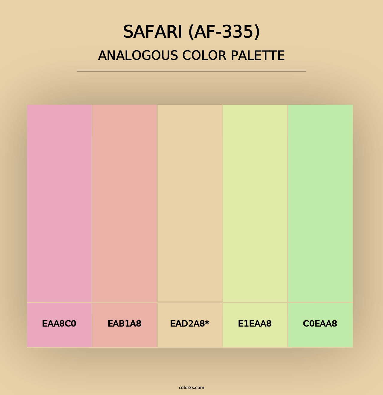 Safari (AF-335) - Analogous Color Palette