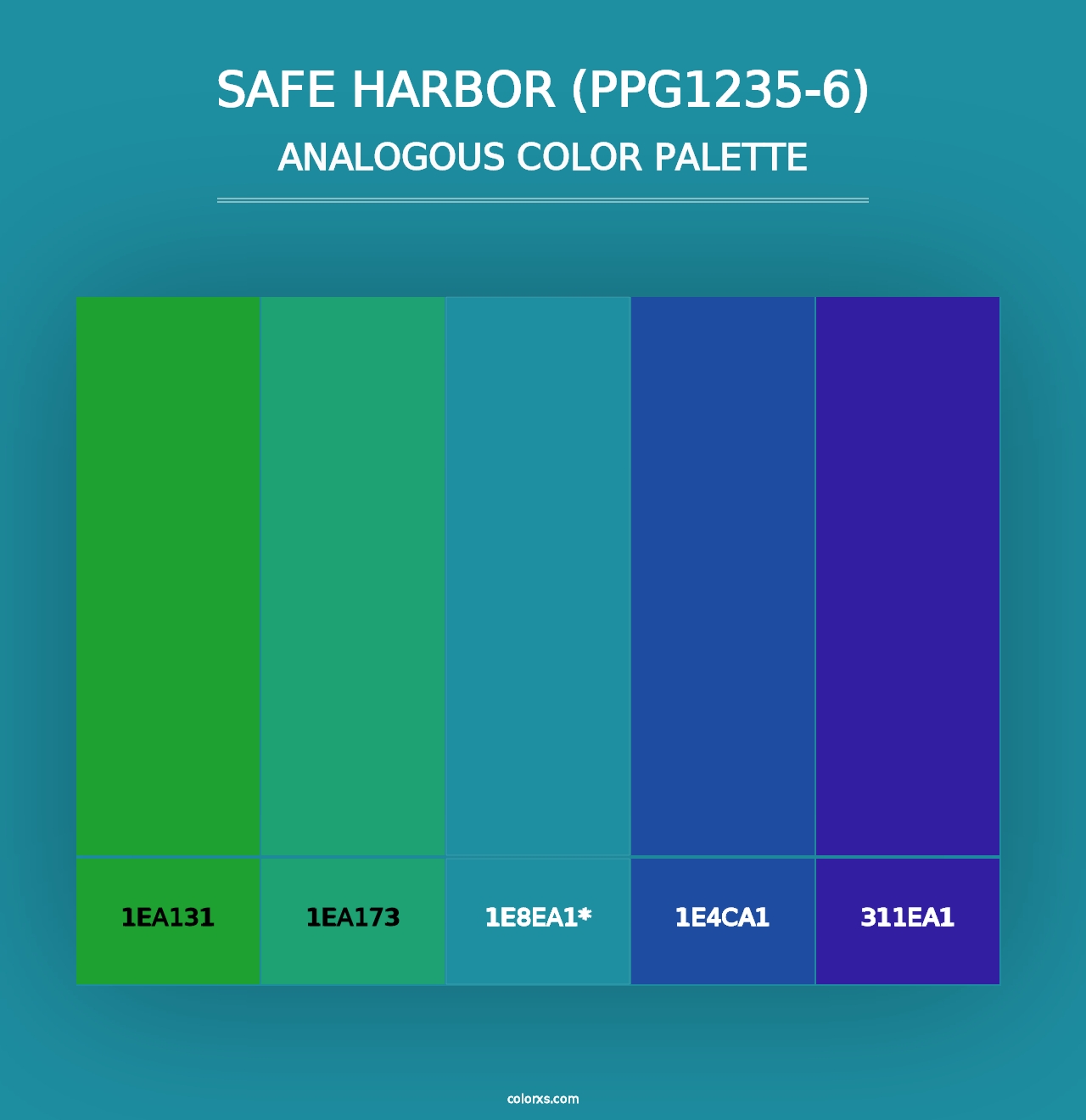 Safe Harbor (PPG1235-6) - Analogous Color Palette