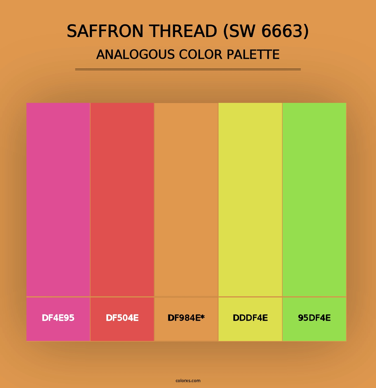 Saffron Thread (SW 6663) - Analogous Color Palette