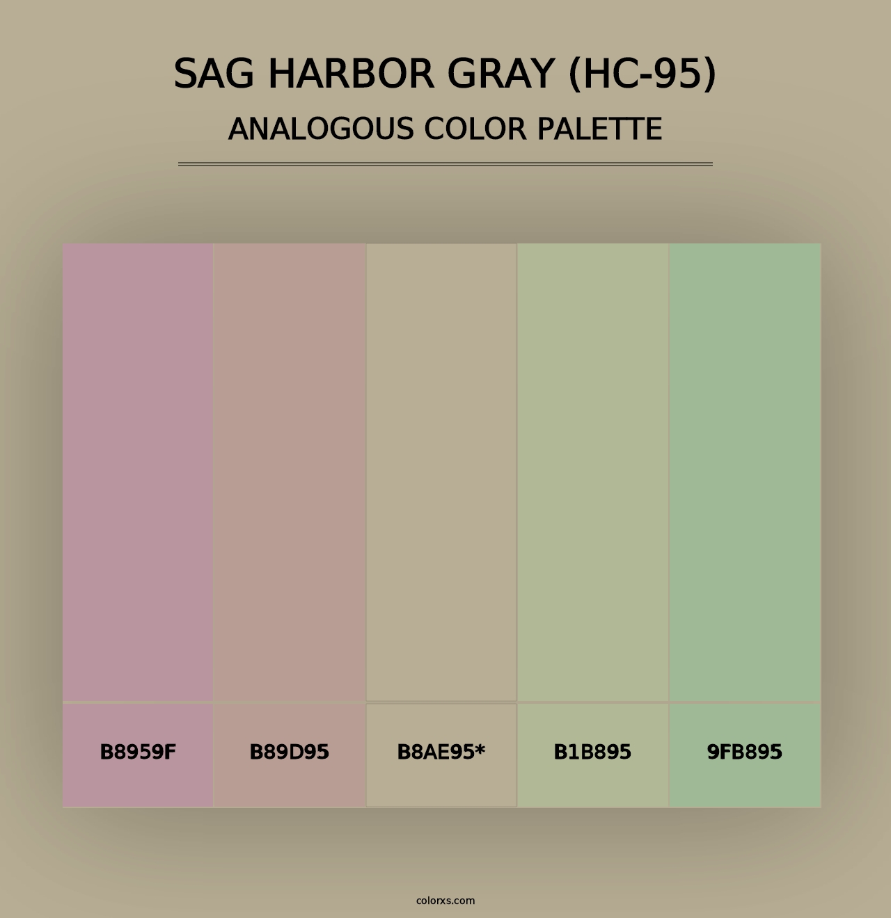 Sag Harbor Gray (HC-95) - Analogous Color Palette