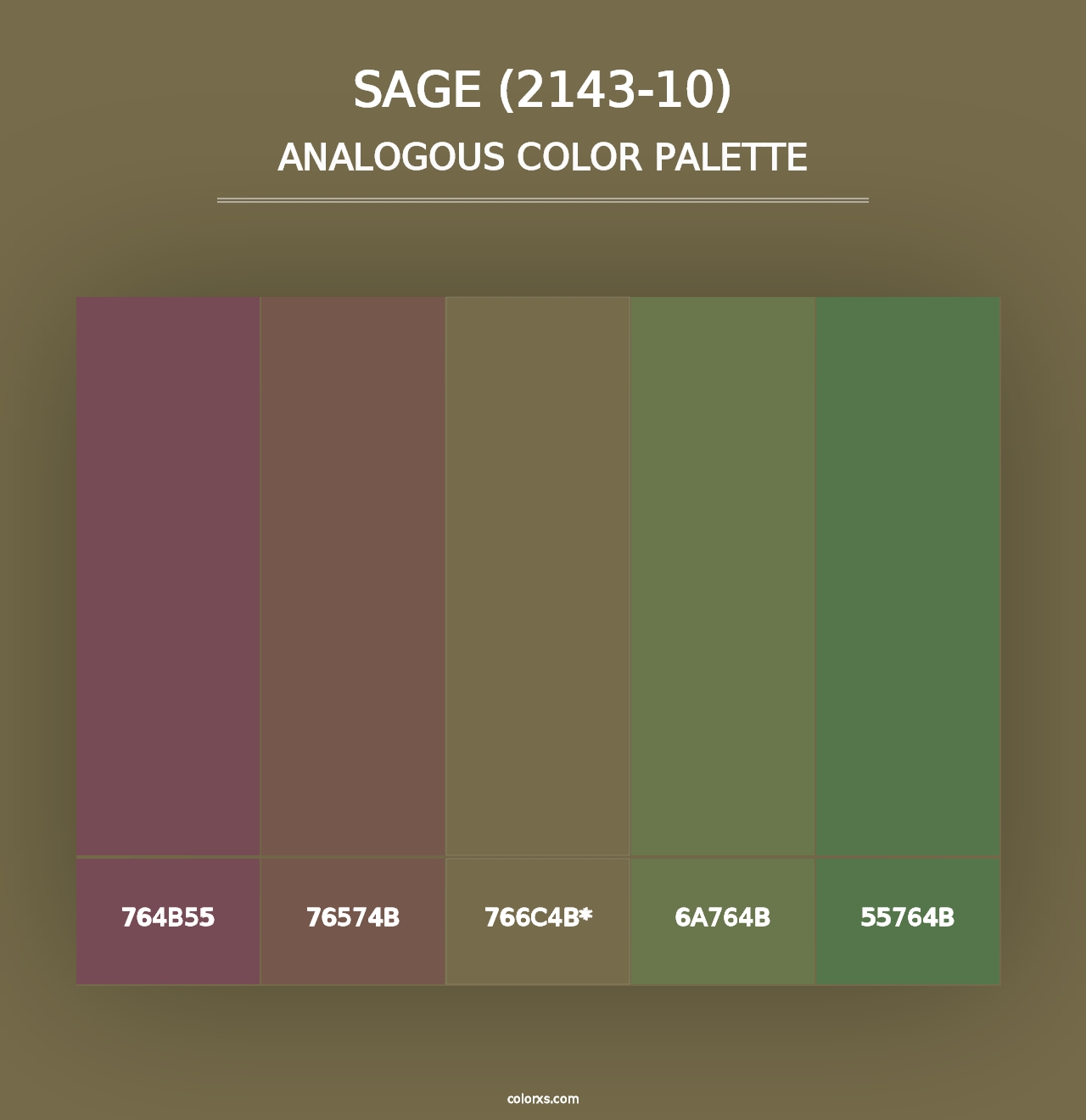 Sage (2143-10) - Analogous Color Palette