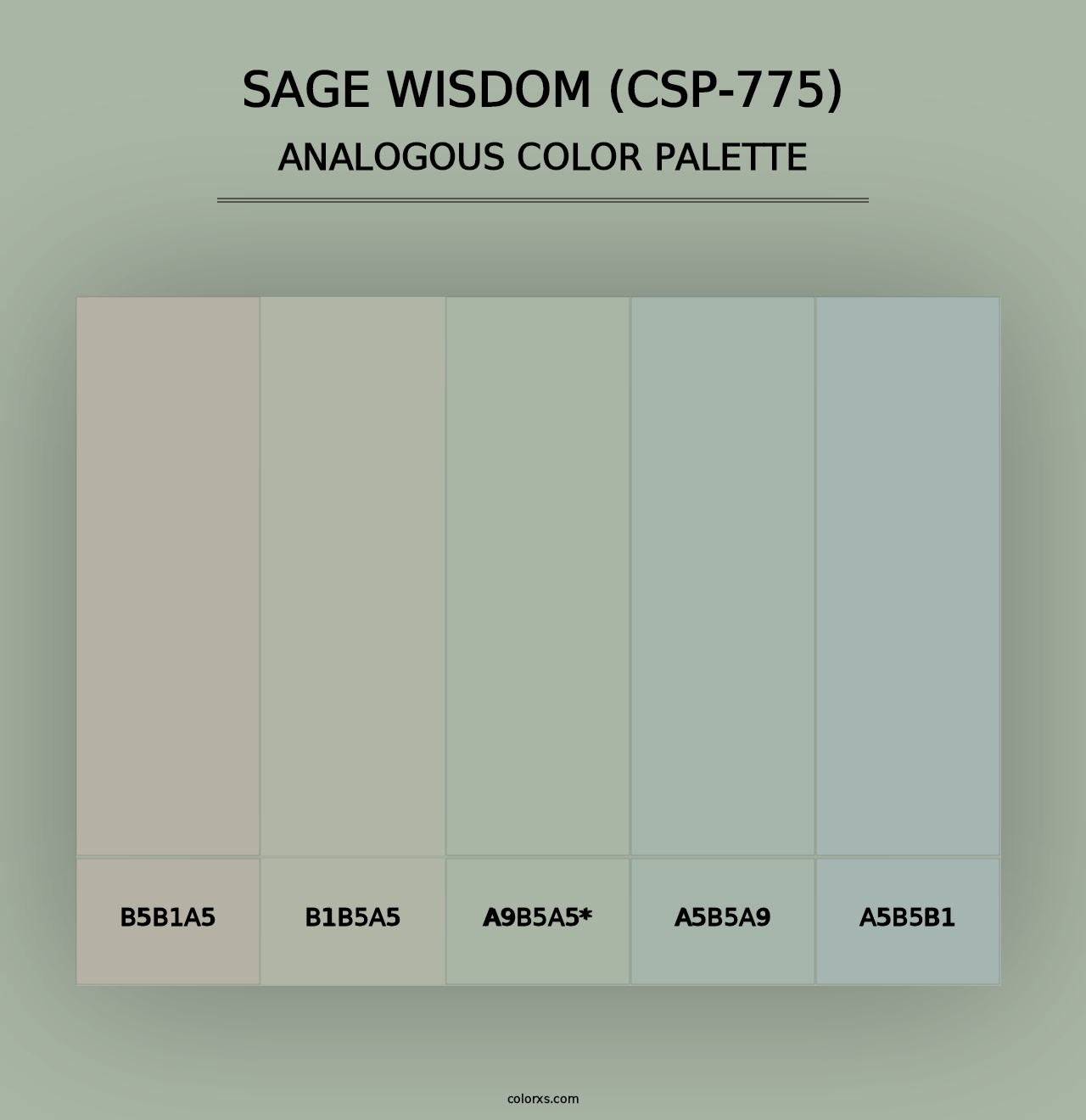 Sage Wisdom (CSP-775) - Analogous Color Palette