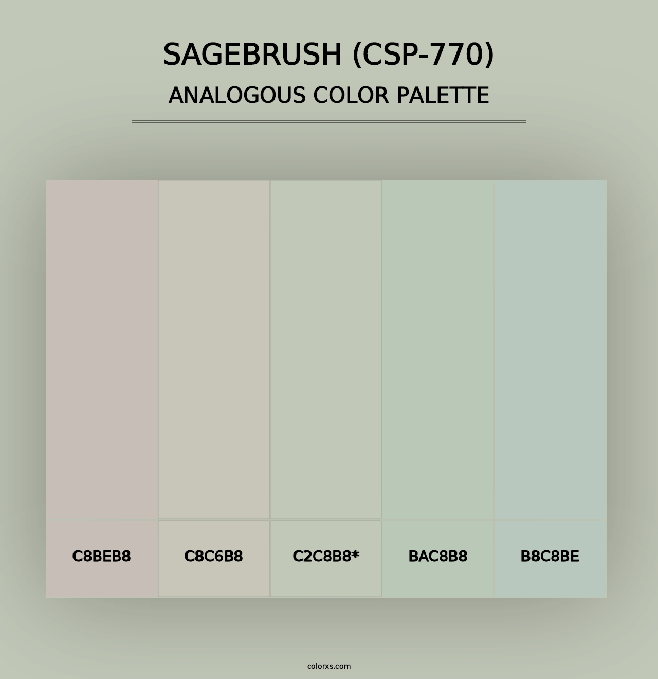 Sagebrush (CSP-770) - Analogous Color Palette