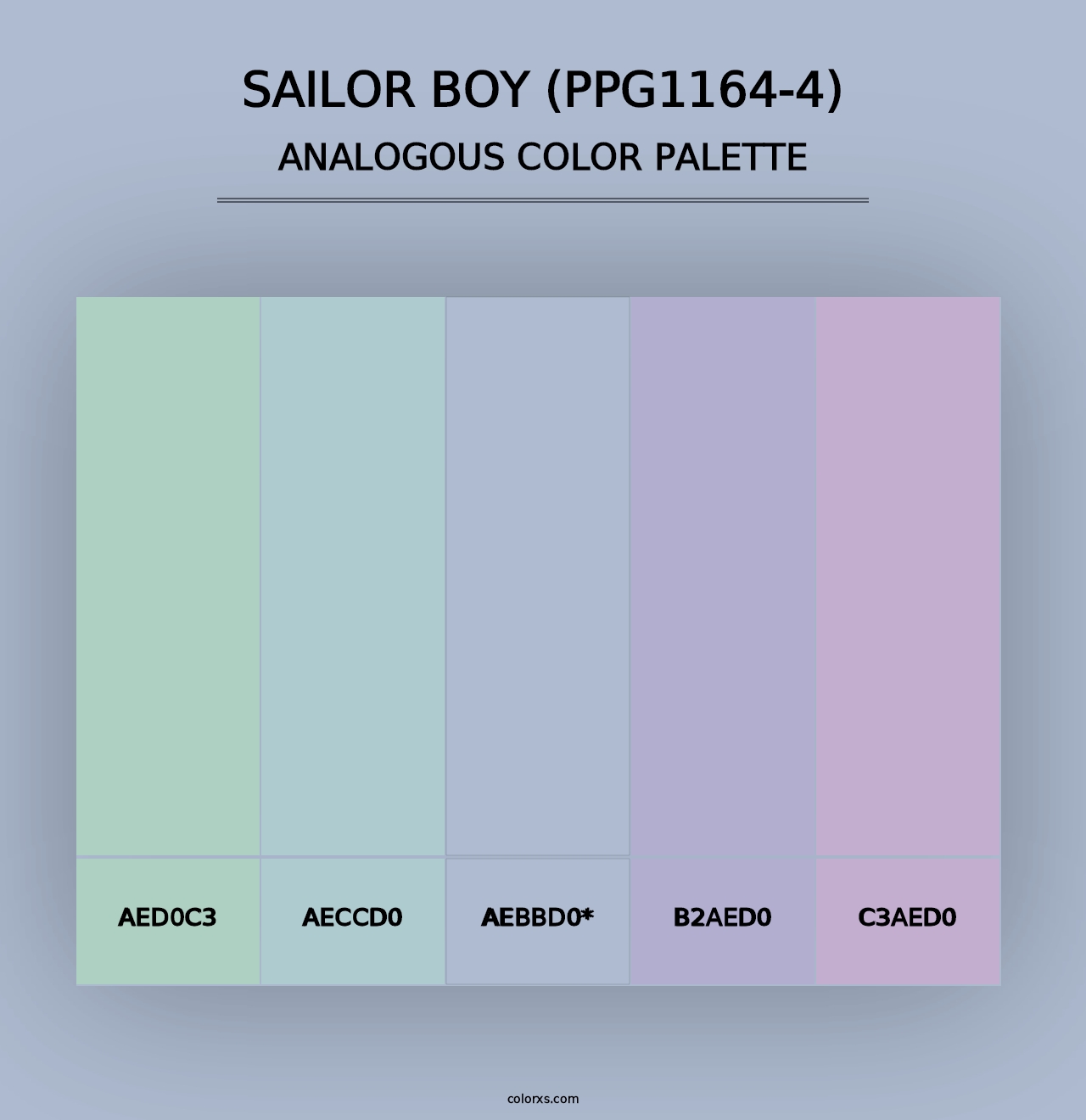 Sailor Boy (PPG1164-4) - Analogous Color Palette