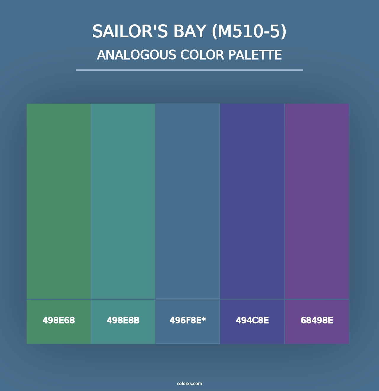 Sailor'S Bay (M510-5) - Analogous Color Palette