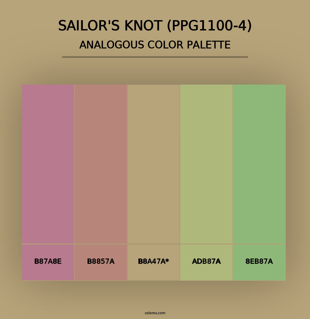 Sailor's Knot (PPG1100-4) - Analogous Color Palette