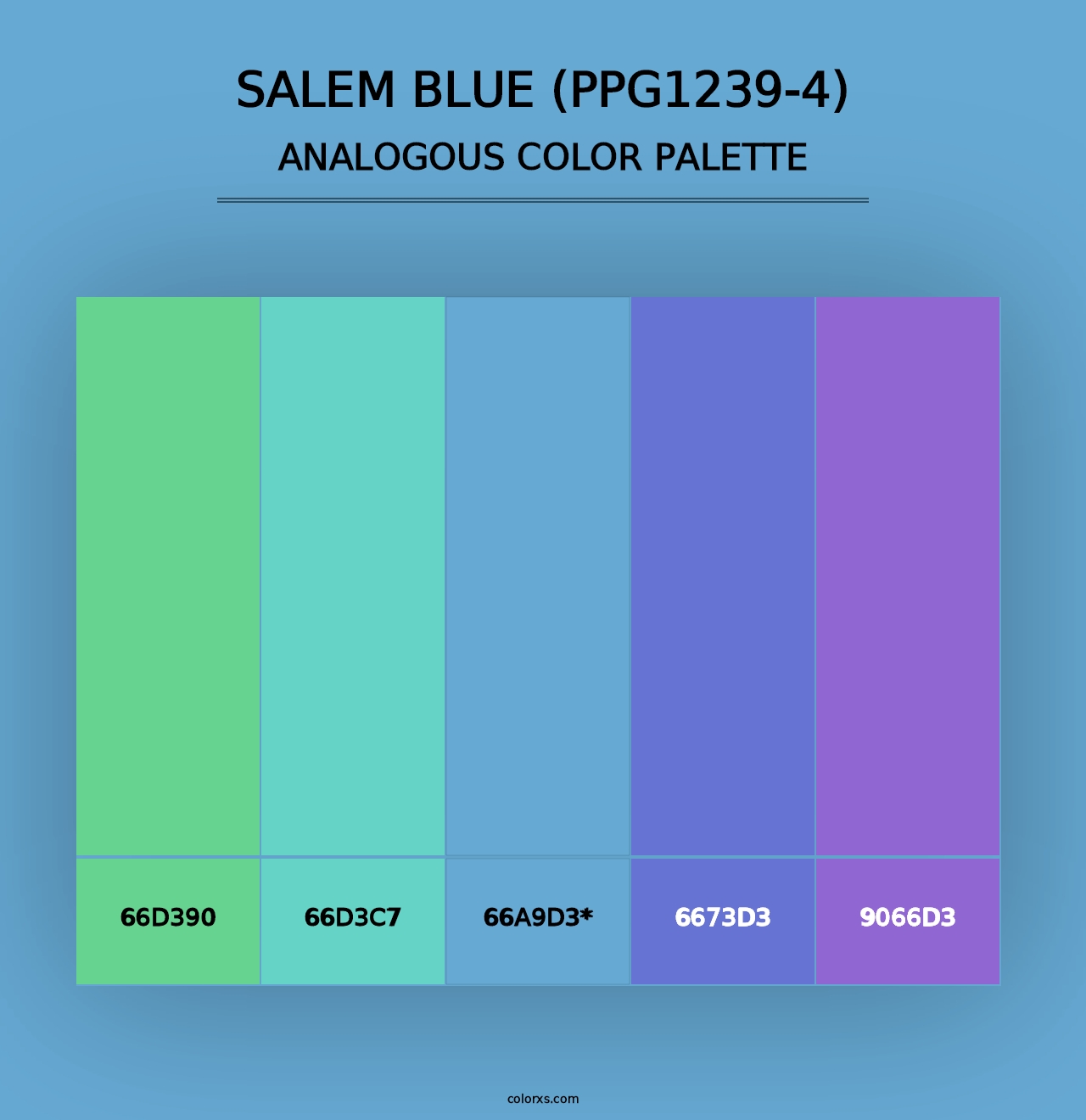 Salem Blue (PPG1239-4) - Analogous Color Palette