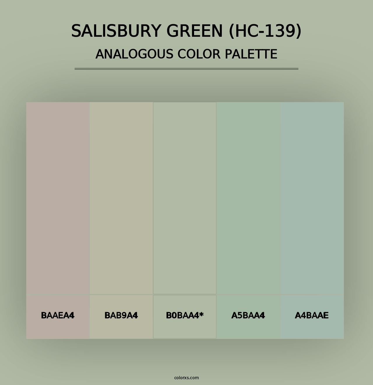 Salisbury Green (HC-139) - Analogous Color Palette