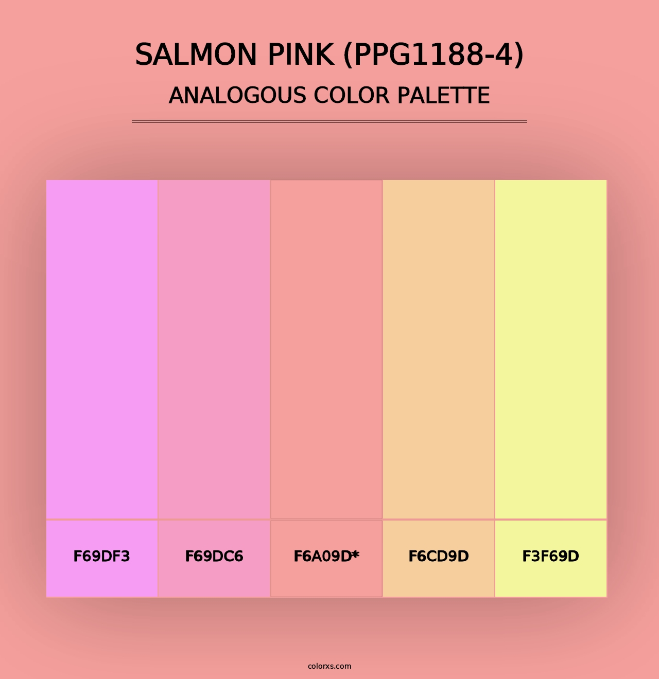 Salmon Pink (PPG1188-4) - Analogous Color Palette