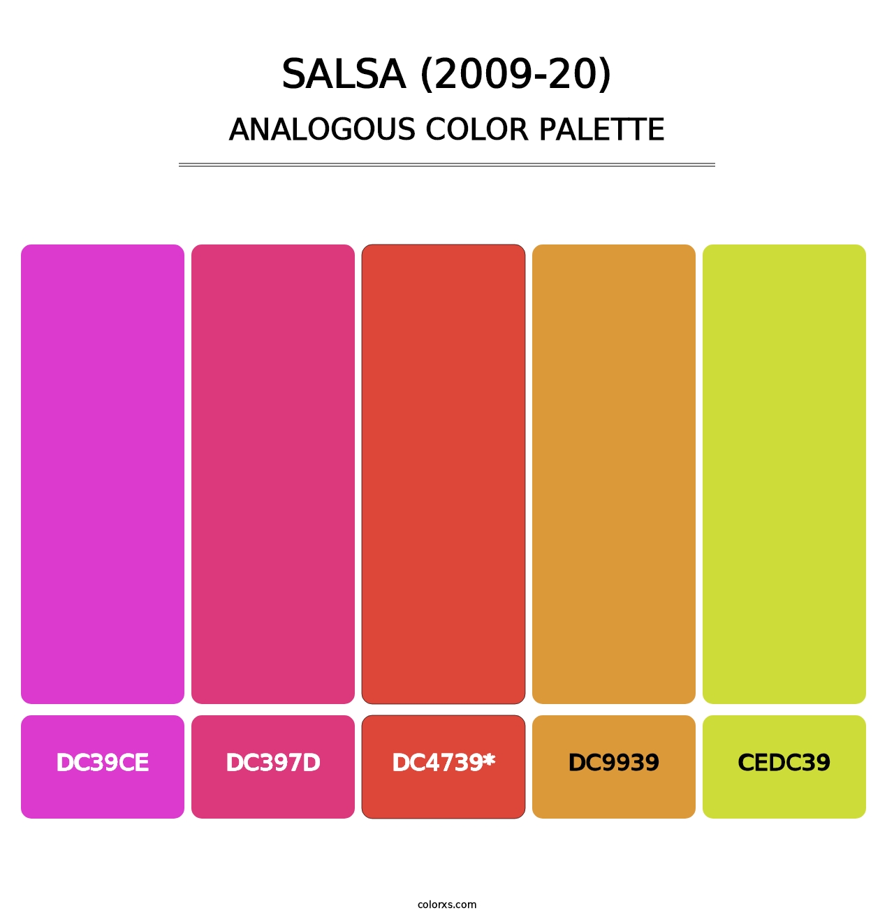 Salsa (2009-20) - Analogous Color Palette