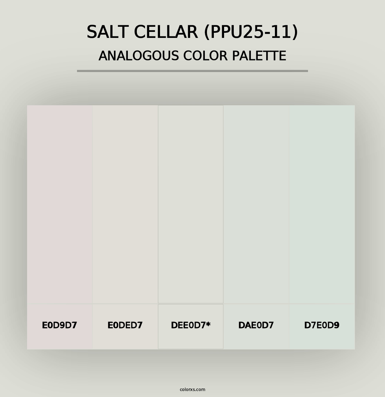 Salt Cellar (PPU25-11) - Analogous Color Palette