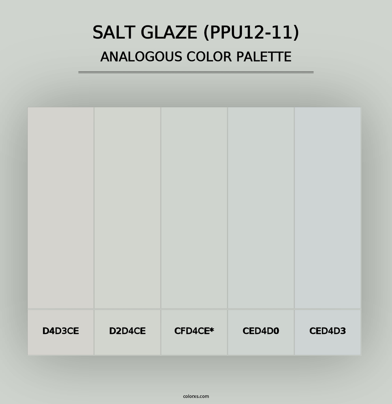 Salt Glaze (PPU12-11) - Analogous Color Palette