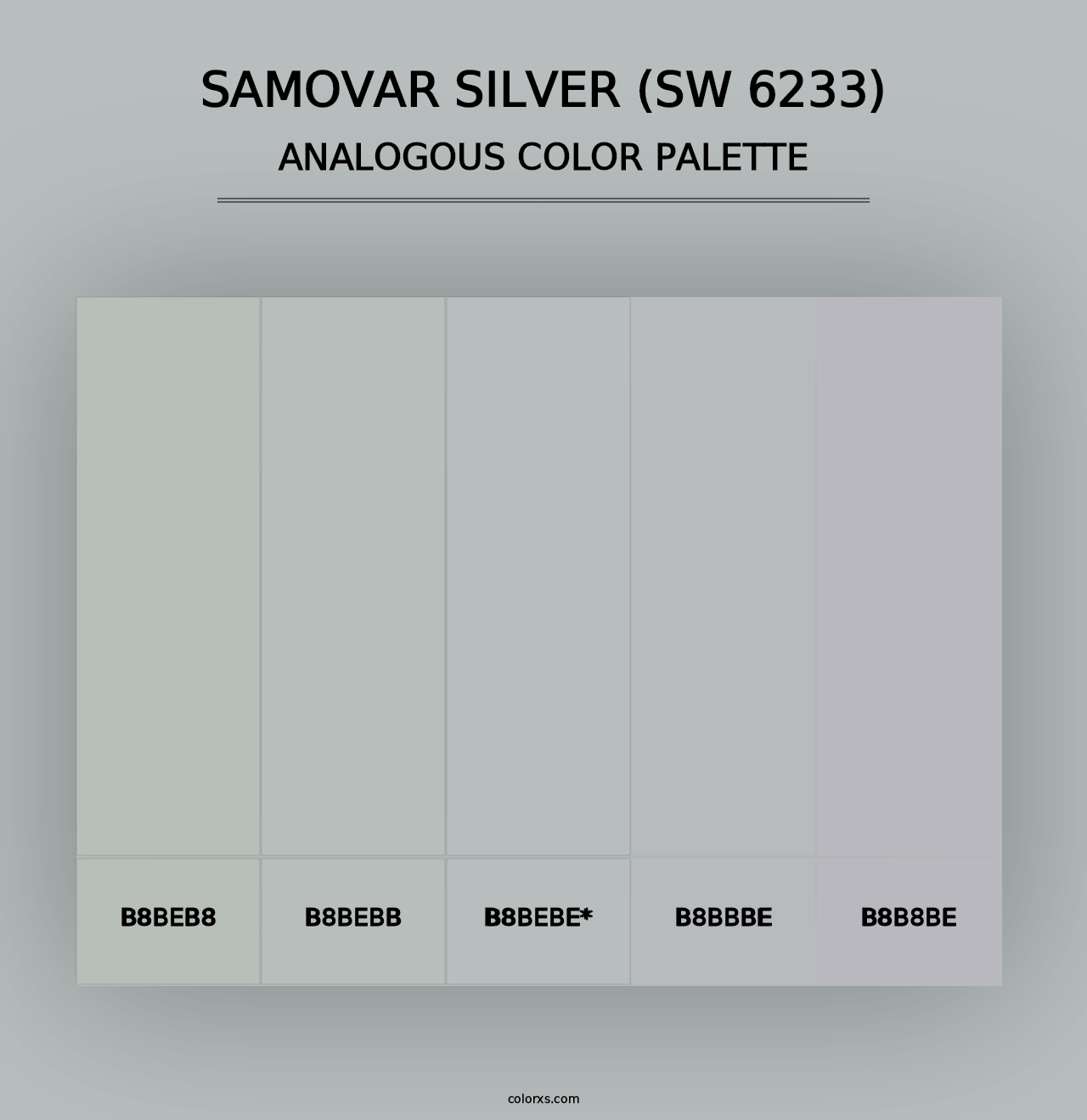 Samovar Silver (SW 6233) - Analogous Color Palette