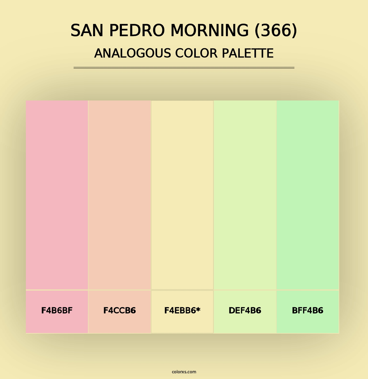 San Pedro Morning (366) - Analogous Color Palette