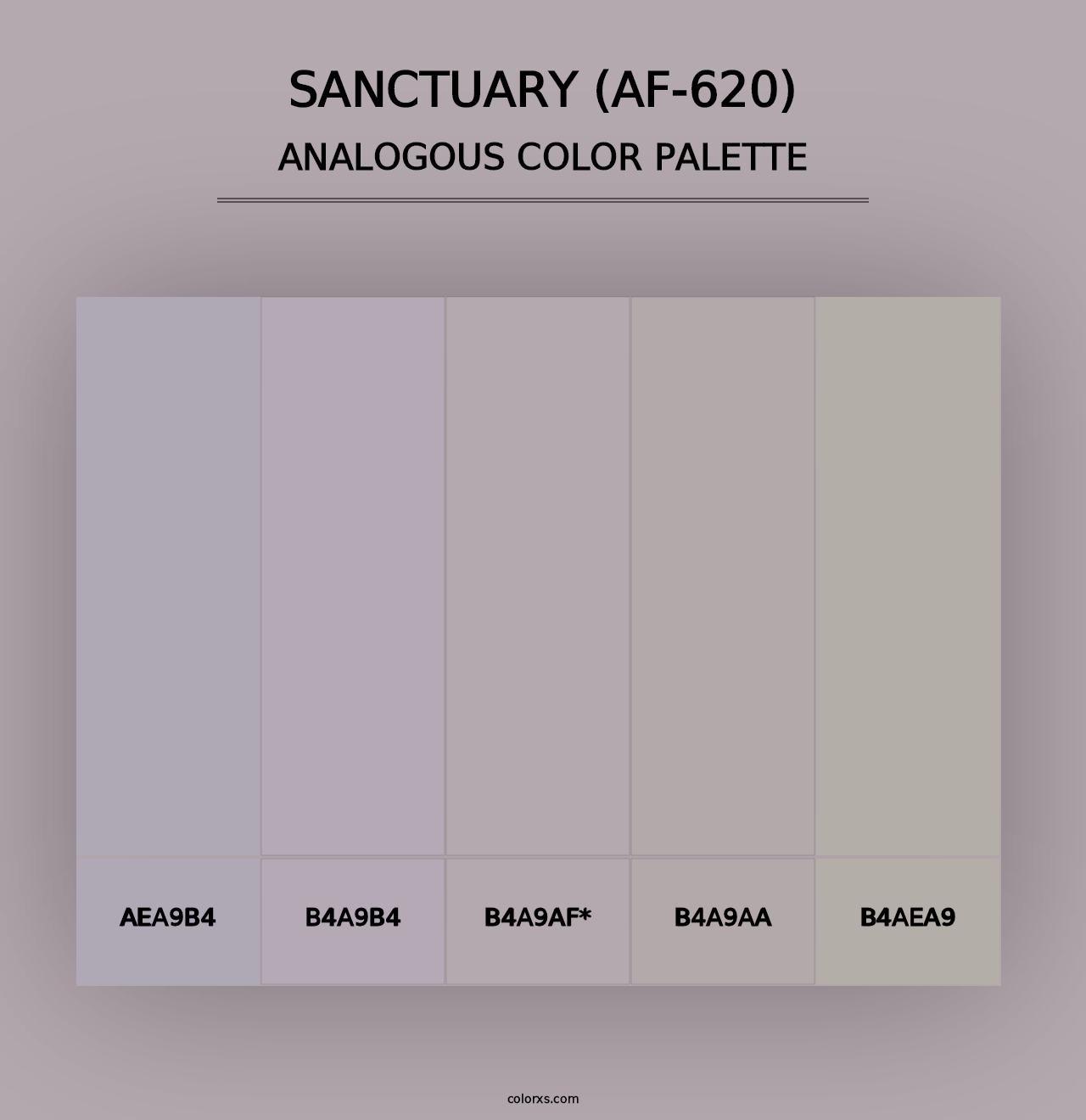 Sanctuary (AF-620) - Analogous Color Palette