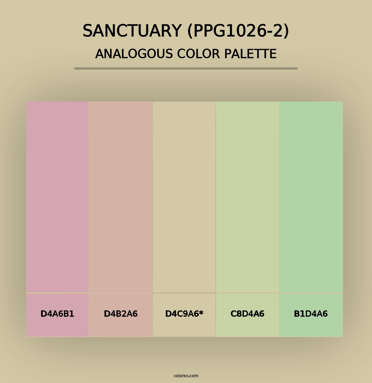 Sanctuary (PPG1026-2) - Analogous Color Palette