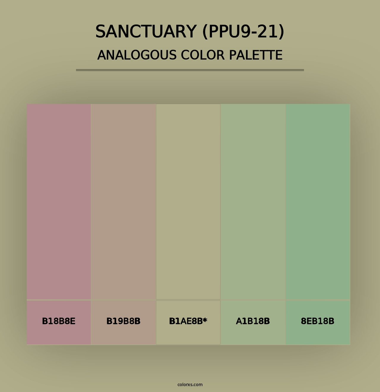 Sanctuary (PPU9-21) - Analogous Color Palette