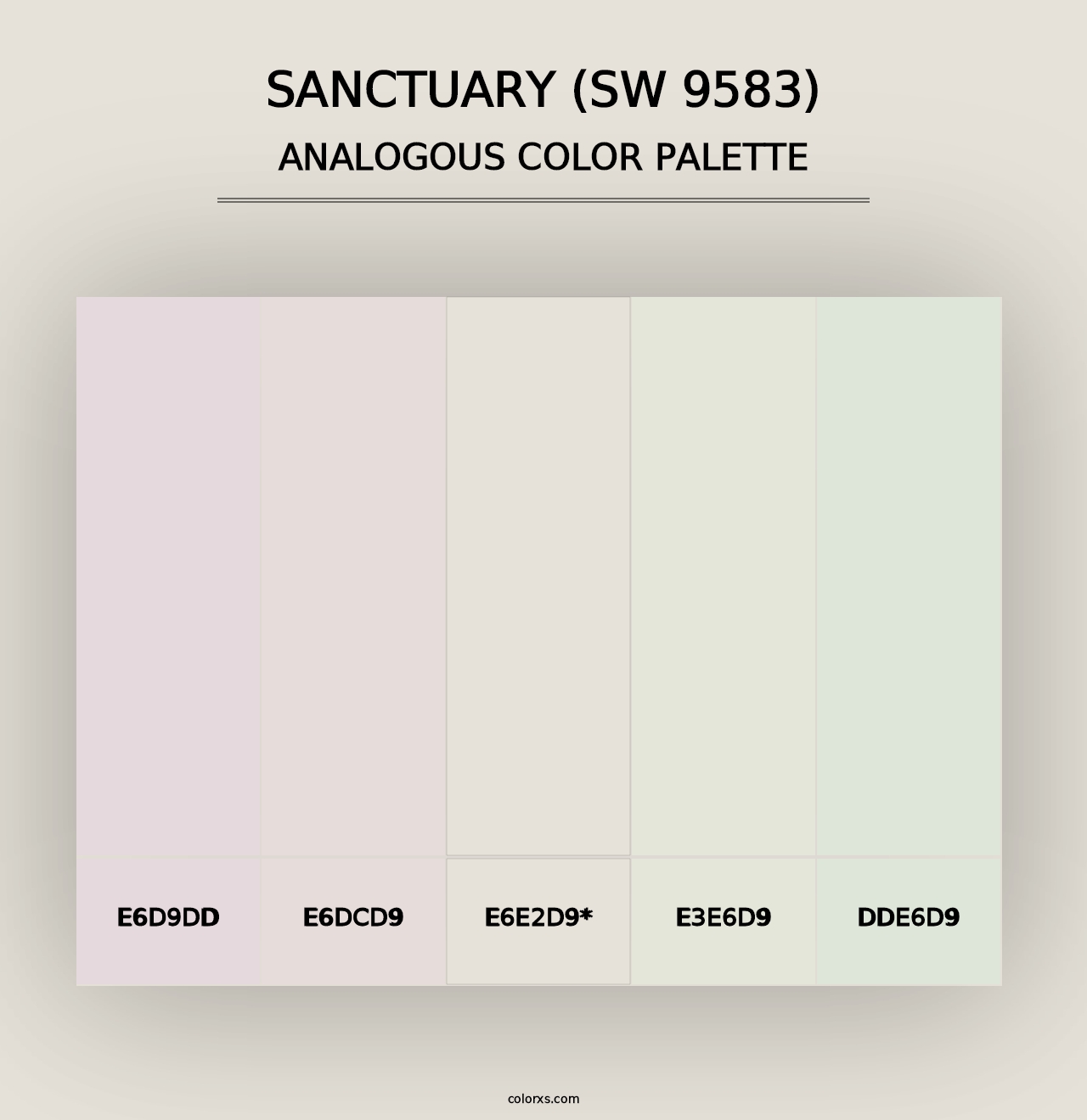 Sanctuary (SW 9583) - Analogous Color Palette