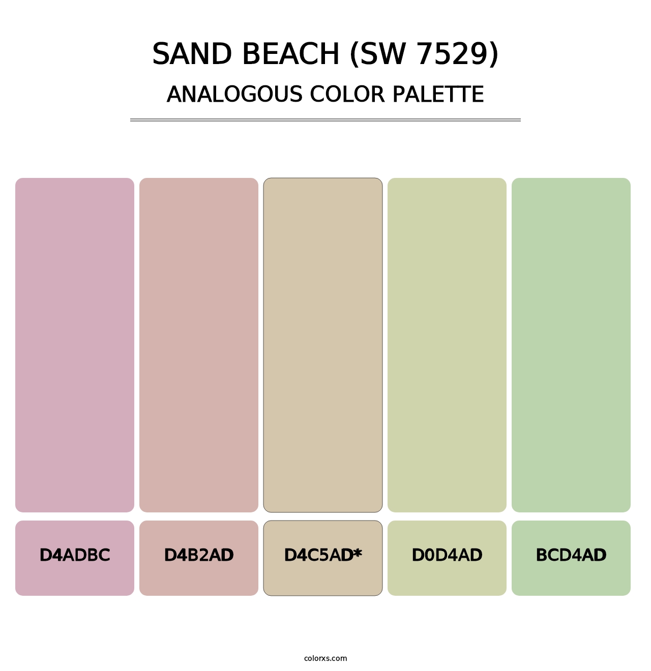 Sand Beach (SW 7529) - Analogous Color Palette