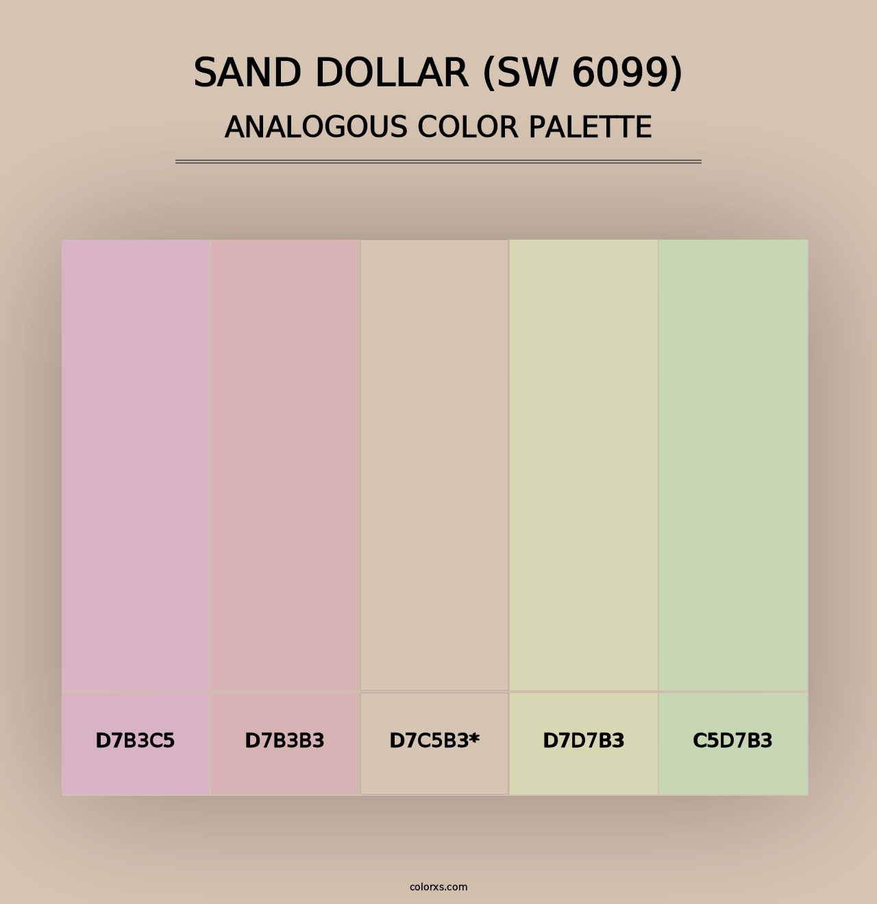 Sand Dollar (SW 6099) - Analogous Color Palette