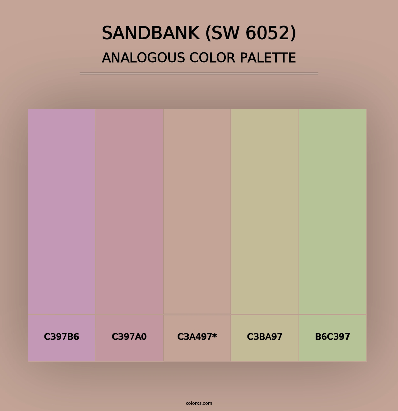 Sandbank (SW 6052) - Analogous Color Palette