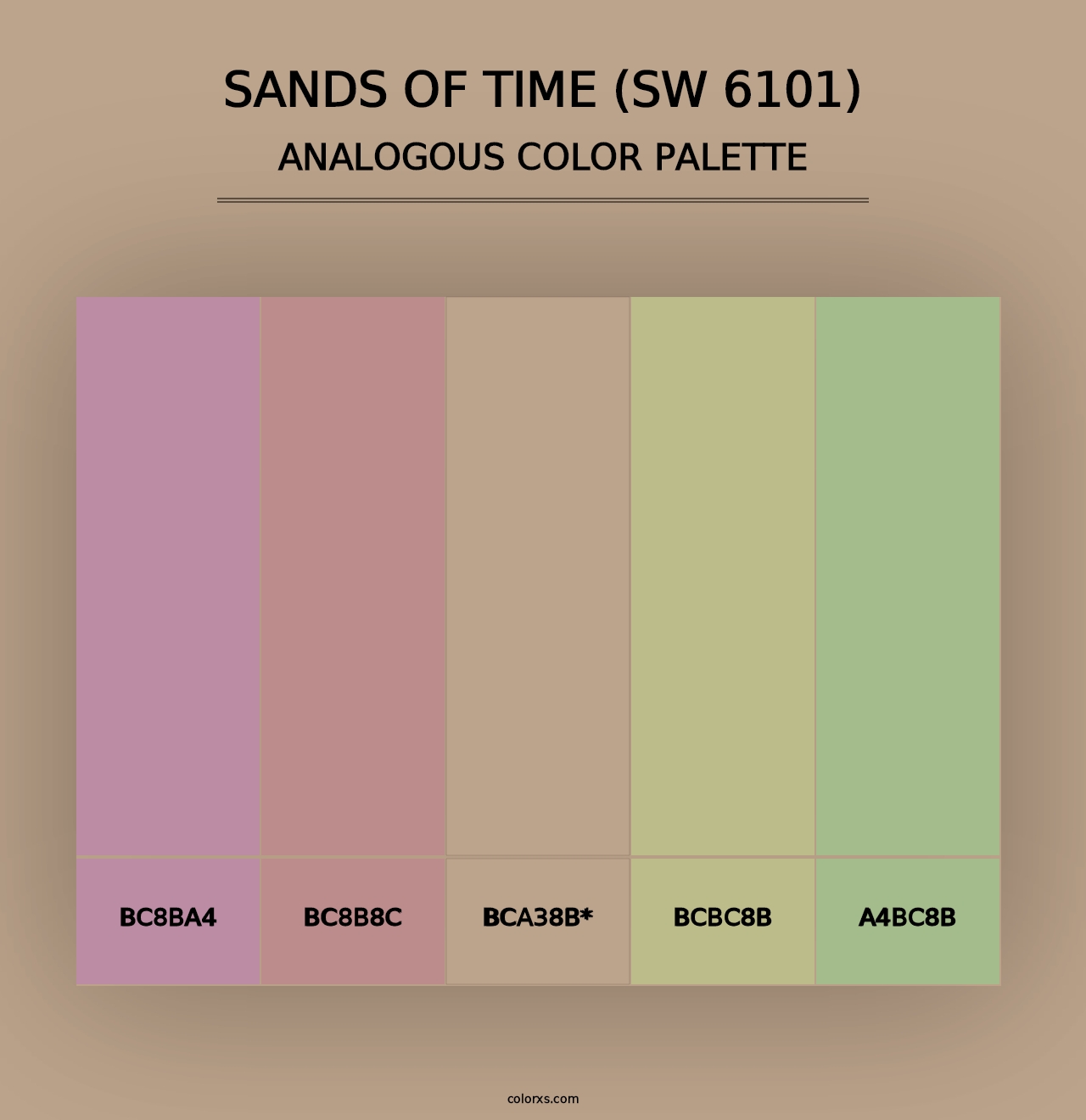 Sands of Time (SW 6101) - Analogous Color Palette